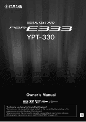 Yamaha PSR-E333 Owner's Manual