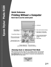 Epson R320 Quick Reference Guide
