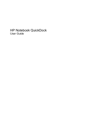 HP KG461AA HP QuickDock 2.0 Docking Station - User Guide