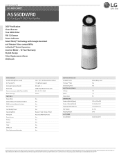 LG AS560DWR0 Specification