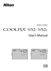 Nikon 26106  S52 / S52c User's Manual