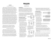 Philips SPP3204WA Handbook