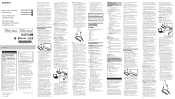 Sony WI-1000X Reference Guide