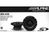 Alpine SPS-610 Installation Manual