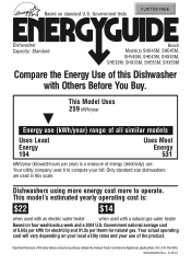 Bosch SHV45M03UC Energy Guide