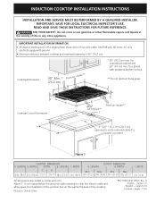 Electrolux E30IC75FSS Installation Instructions