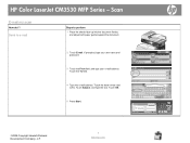 HP CM3530 HP Color LaserJet CM3530 MFP Series - Job Aid - Scan