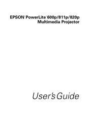Epson 820p User Manual