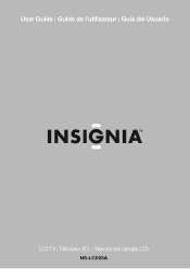 Insignia NS-LCD26 User Manual (English)