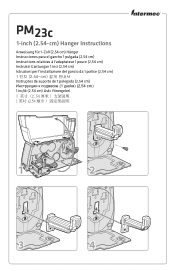Intermec PM23c PM23c 1-inch (2.54-cm) Hanger Instructions