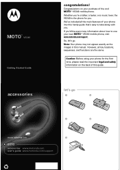 Motorola MOTO VE240 Getting Started Guide (English)