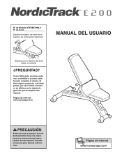 NordicTrack E200 Bench Spanish Manual