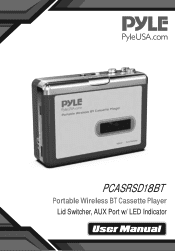 Pyle PCASRSD18BT Instruction Manual