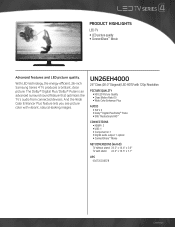 Samsung UN26EH4000FXZA Brochure