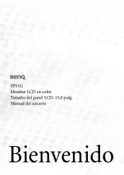 BenQ FP51G Manual