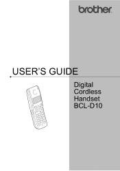 Brother International BCLD10 Cordless Handset Users Manual - English
