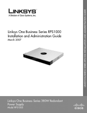 Linksys SGE2000 Cisco RPS1000 380W Redundant Power Supply Administration Guide