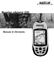 Magellan eXplorist 200 Manual - Italian