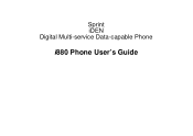 Motorola I880 User Guide