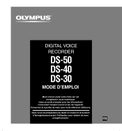 Olympus DS 50 DS-40 Mode d'emploi (Français)