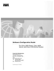 Cisco 2611XM Software Configuration Guide