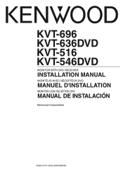 Kenwood KVT-636DVD User Manual 1
