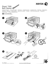 Xerox 7500DX Maintenance Instruction Sheets