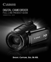Canon VIXIA HG20 Digital Camcorder Full Line Product Guide Summer/Fall 2009