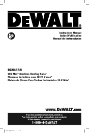 Dewalt DCN45RND1 Instruction Manual