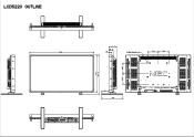 NEC LCD5220-AV Mechanical Drawing