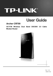 TP-Link Archer CR700 Archer CR700 (US)  V1 User Guide