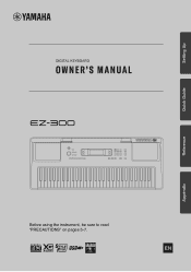 Yamaha EZ-300 EZ-300 Owners Manual