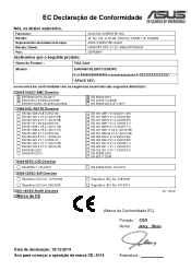 Asus EAH5450 SILENT/DI/1GD3LP ASUS EAH5450 SILENT/DI/512MD3/MGLP CE certification - English version