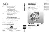 Canon Optura 100MC Optura 100MC Instruction Manual