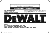 Dewalt DCS374P2 Instruction Manual