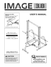Image Fitness 3.8 Bench English Manual