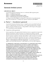 Lenovo IdeaPad S405 (Italian) Lenovo Limited Warranty