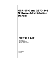 Netgear GS724Tv3 GS716Tv2/GS724Tv3 Software Admin Manual