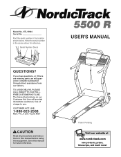 NordicTrack 5500 R Treadmill English Manual