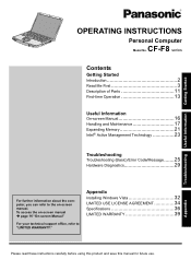 Panasonic CF-F8EWDZGAM User Manual