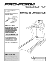 ProForm 620 V Treadmill French Manual