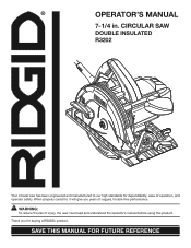 Ridgid R3202 Owners Manual