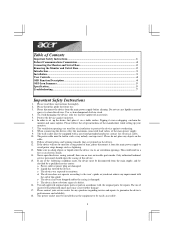 Acer AL711 User Guide
