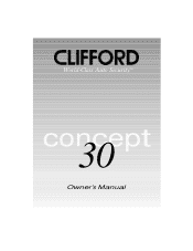 Clifford Concept 30 Owners Guide