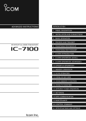 Icom IC-7100 Advanced Instructions