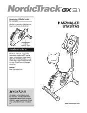 NordicTrack Gx 3.1 Bike Hungarian Manual