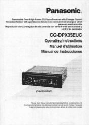 Panasonic CQ-DPX35 CQDPX35EUC User Guide