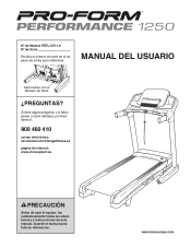 ProForm Performance 1250 Treadmill Spanish Manual