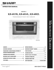 Sharp KB-6015KSC Operation Manual