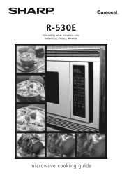 Sharp R-530EK R-530ES Microwave Operation Manual
